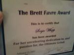 Brett Favre award