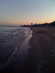 Shores of Lake Michigan.